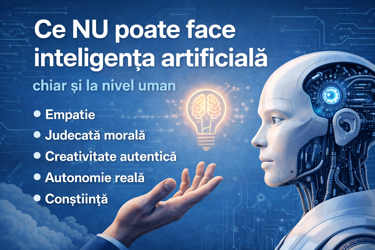 inteligența artificială nu poate face etică umană sau decizii morale